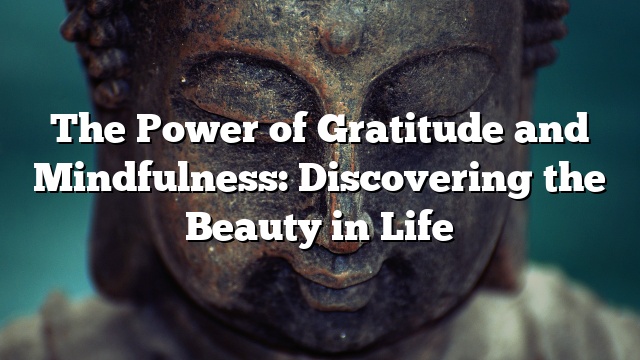 The Power of Gratitude and Mindfulness: Discovering the Beauty in Life