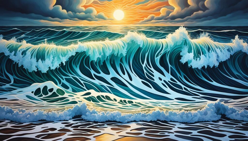 Symbolic interpretation of ocean waves