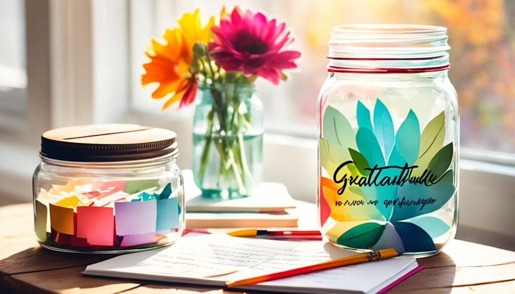 gratitude journal and jar
