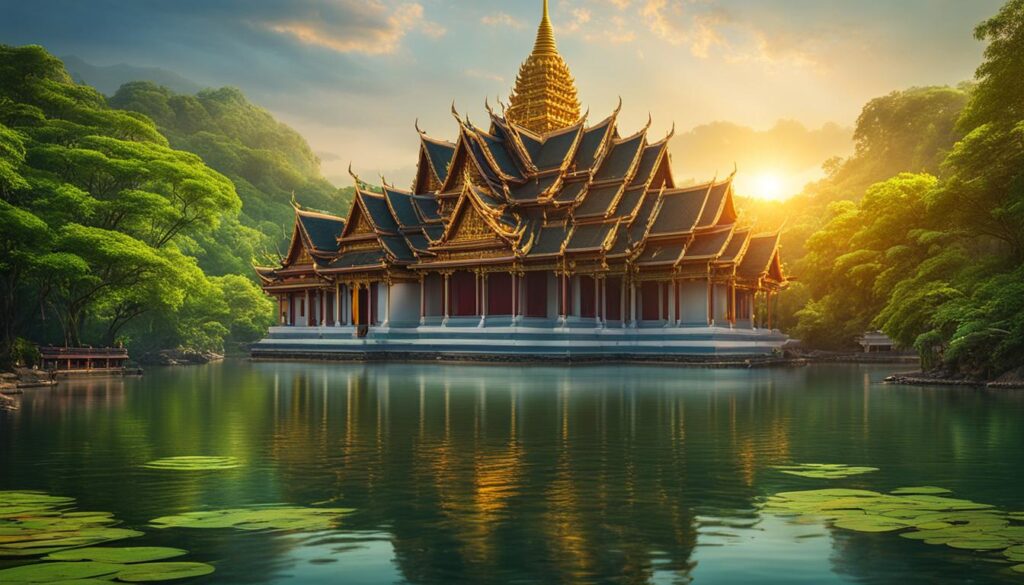 Buddhist temple in Southeast Asia