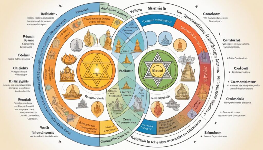 venn diagram of hinduism and buddhism