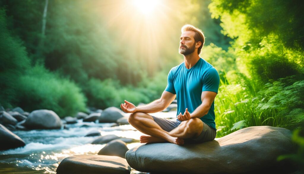 meditating in nature