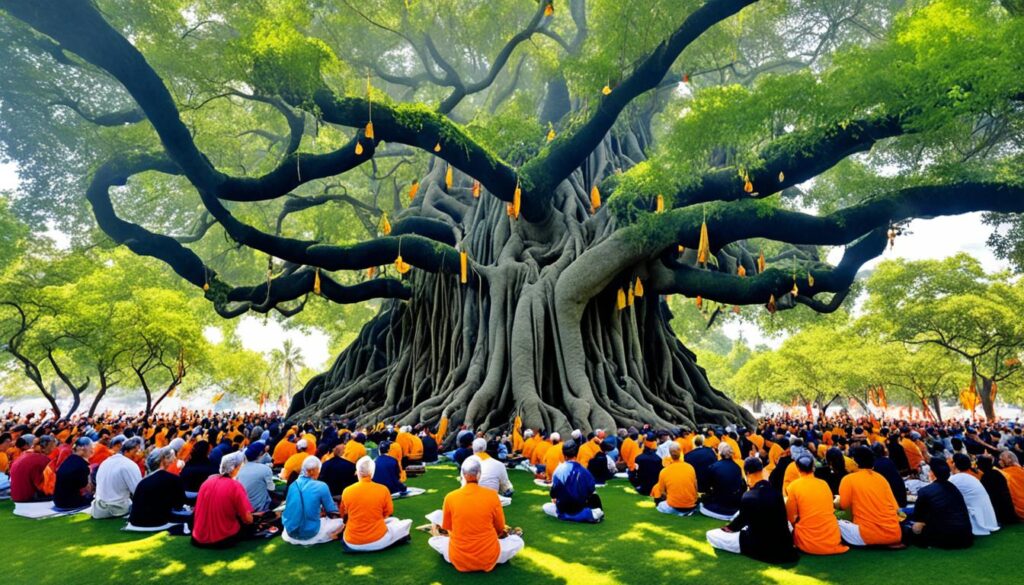 pilgrimage to the Bodhi Tree
