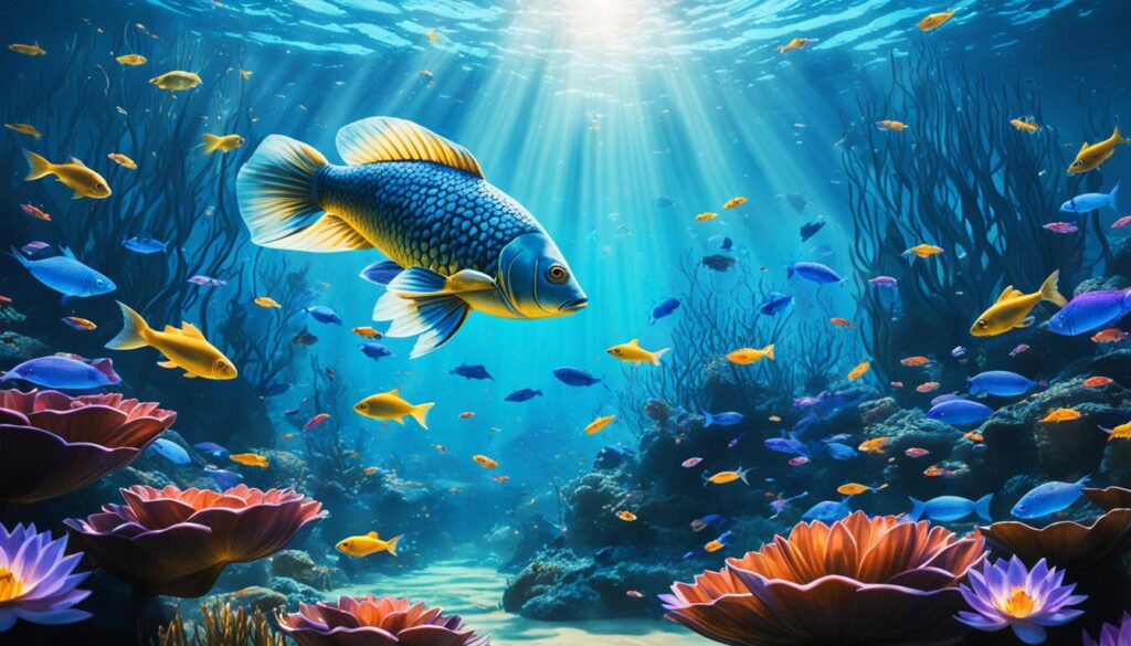 serene blue Buddhism