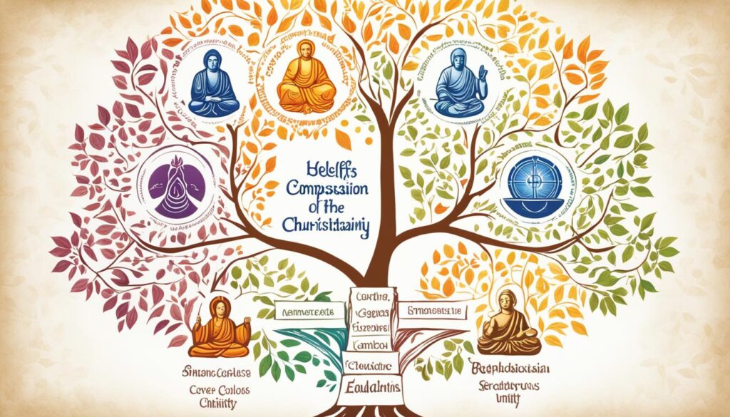 Branches of Christianity and Buddhism