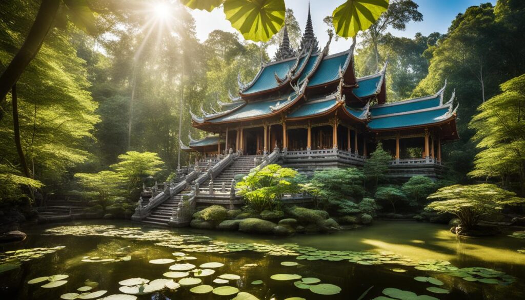 Buddhist temple in Southeast Asia Buddhist temple in Southeast Asia
